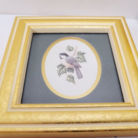 2 Kathy Seek Framed Art Ruby-throated Hummingbird Feathered Friends HEARTFELT - Picture 2 of 4